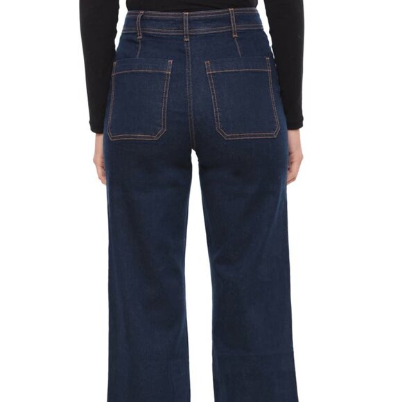 NEW BAGATELLE Wide Leg Denim Jeans royal for women 261mn - Picture 8 of 10